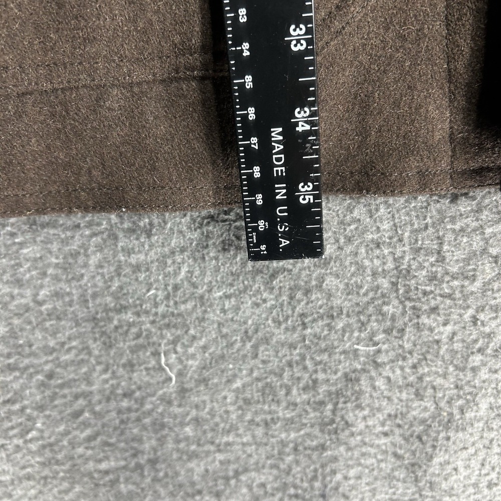 Miller Ranch By Cinch Melton Wool Chore Coat Mens 2XL Brown Zip Up DWJ2122402 - Picture 11 of 16